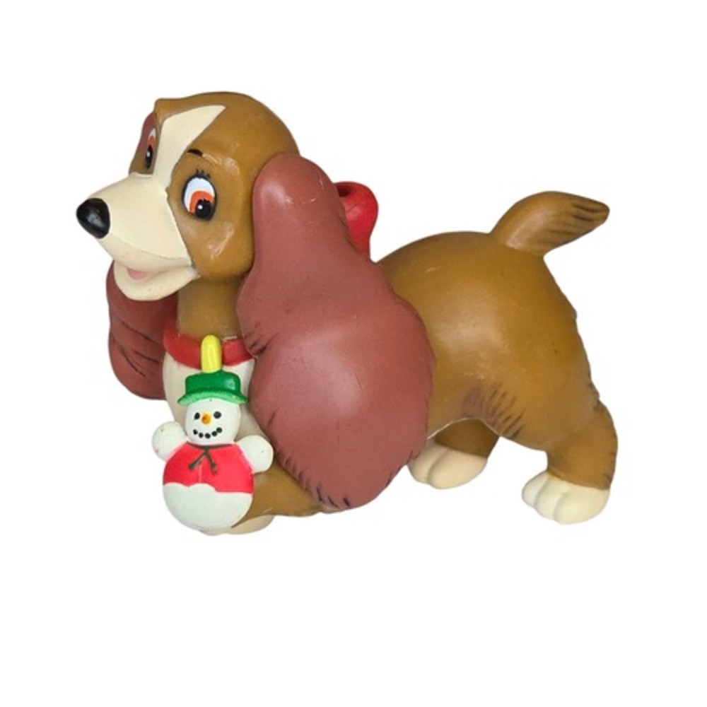 Grolier Disney Christmas Magic Lady & The Tramp Lady Ornament 21/4" #26231 129